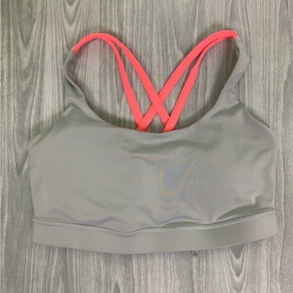 lululemon athletica Women's Gray and Pink Sports Bra - Picture 6 of 10